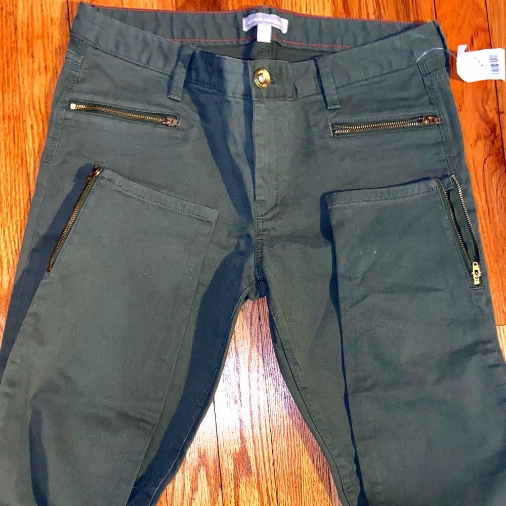 Banana Republic Olive Green Brushed Cotton Pants sz 30